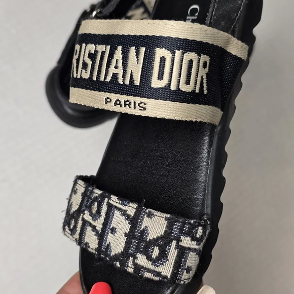 Dior Kids Sandals Size 30 Oblique Monogram Toddler Girls Luxury Shoes - Picture 12 of 14